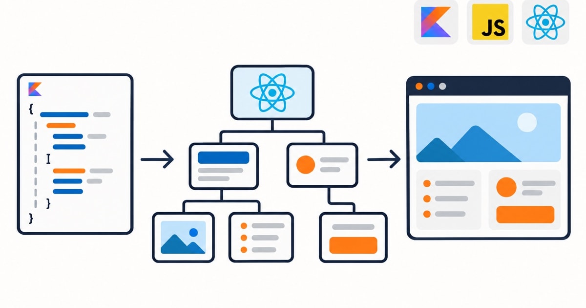 Kotlin/JS React 集成与组件开发文章封面
